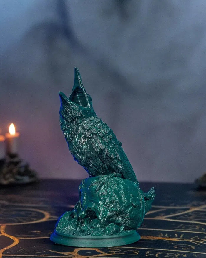 Raven on Skull Dice Tower